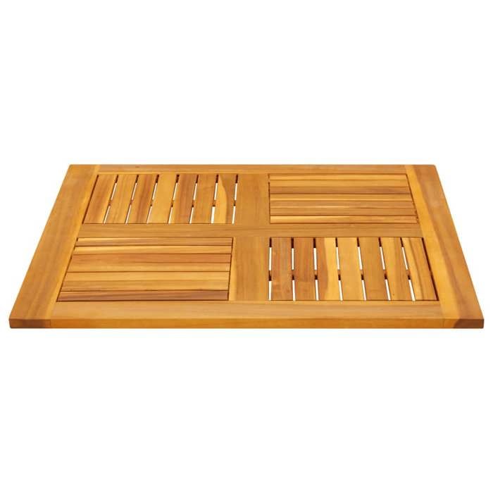 VidaXL Table Top 80x80x2.2 Cm Square Solid Acacia Wood, Replacement Table Top, Wooden Furniture Top, 4004256