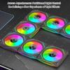 12x12cm Universal Computer Fan Addressable ARGB Asynchronous Light Support Silents PWM Technology Mirror Finish