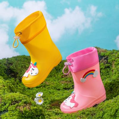 Botas de Lluvia para Niños, Botas de Lluvia para Niñas, Botas de Agua Antideslizantes para Niñas, Zapatos de Agua