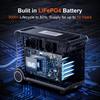 SolarPlay 3600W Portable Power Station 3840Wh LiFePO4 4000+ Cycles 2000W Solar Input 1.5H Fast Charge UPS 15 Ports