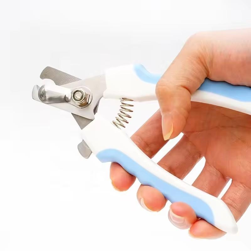 Pet Nail Clippers with Sickle Large Dog Nail Clippers Stainless Steel Grooming Scissors Nail Clippers Multifunctional Teddy Cat