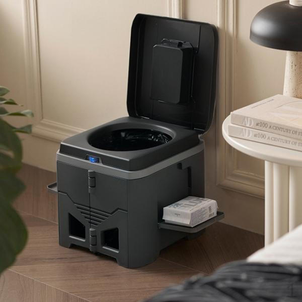 Camping Toilet Foldable Trash Can Easy Clean Compact Portable Potty Travel for Hiking