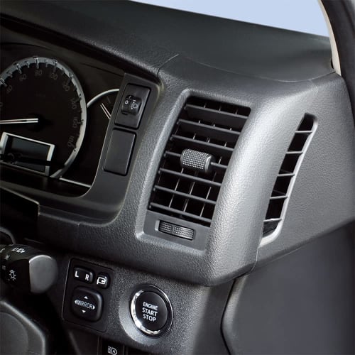 Tsuchiya Yac Car Model Specification Toyota 200 Series Hiace Air Conditioner Drink Holder for Driver Seat Black/Silver Length 18 X Width 15 X Height 2