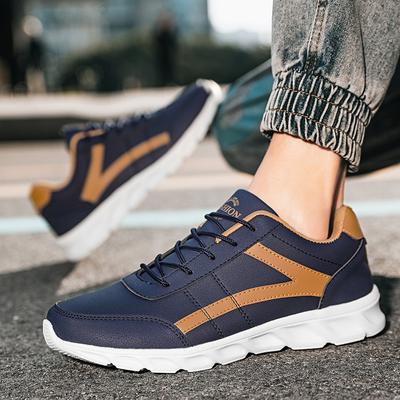 Pánské boty z PU kůže, tenisky, trendy, ležérní, prodyšné, volnočasové, pánské tenisky, protiskluzová obuv, vulkanizované boty, tenisky pro muže