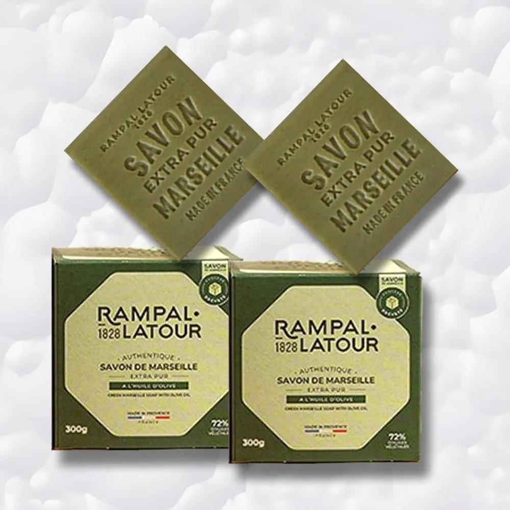 Perfume Rampal Sabon de Marseille Vert Set 450g (150g x 3) Premium Vegan Natural Organic Soap