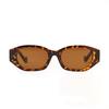 Glasses 3562 Polygonal Frame Square Tortoiseshell Frame Sunglasses Men, Jelly Sunglasses Women