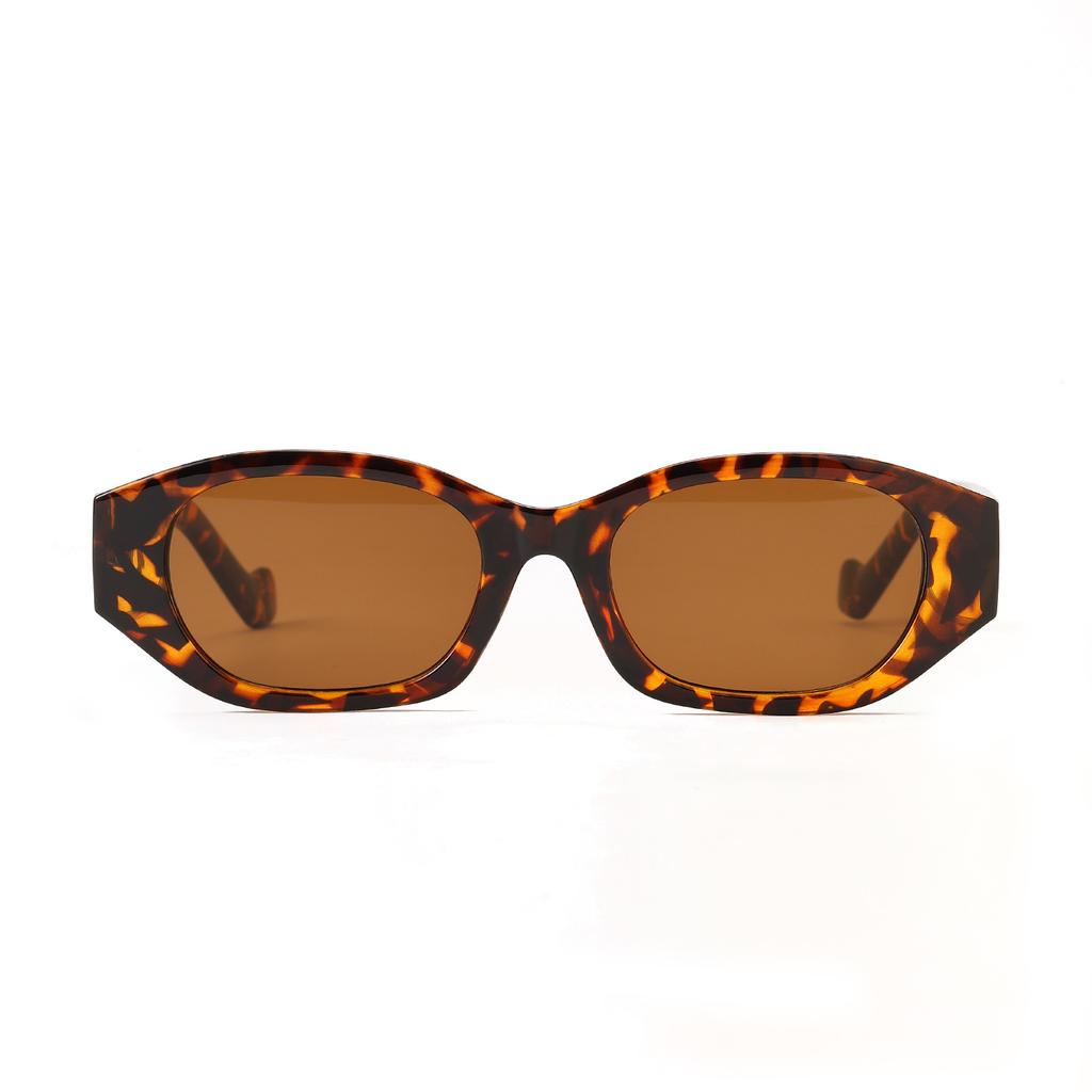 Glasses 3562 Polygonal Frame Square Tortoiseshell Frame Sunglasses Men, Jelly Sunglasses Women