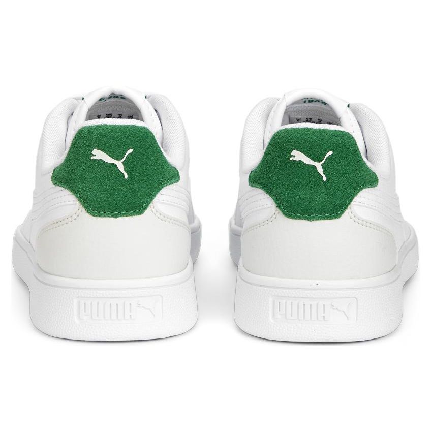 Puma Shuffle Unisex's White Green Sneakers 309668-25
