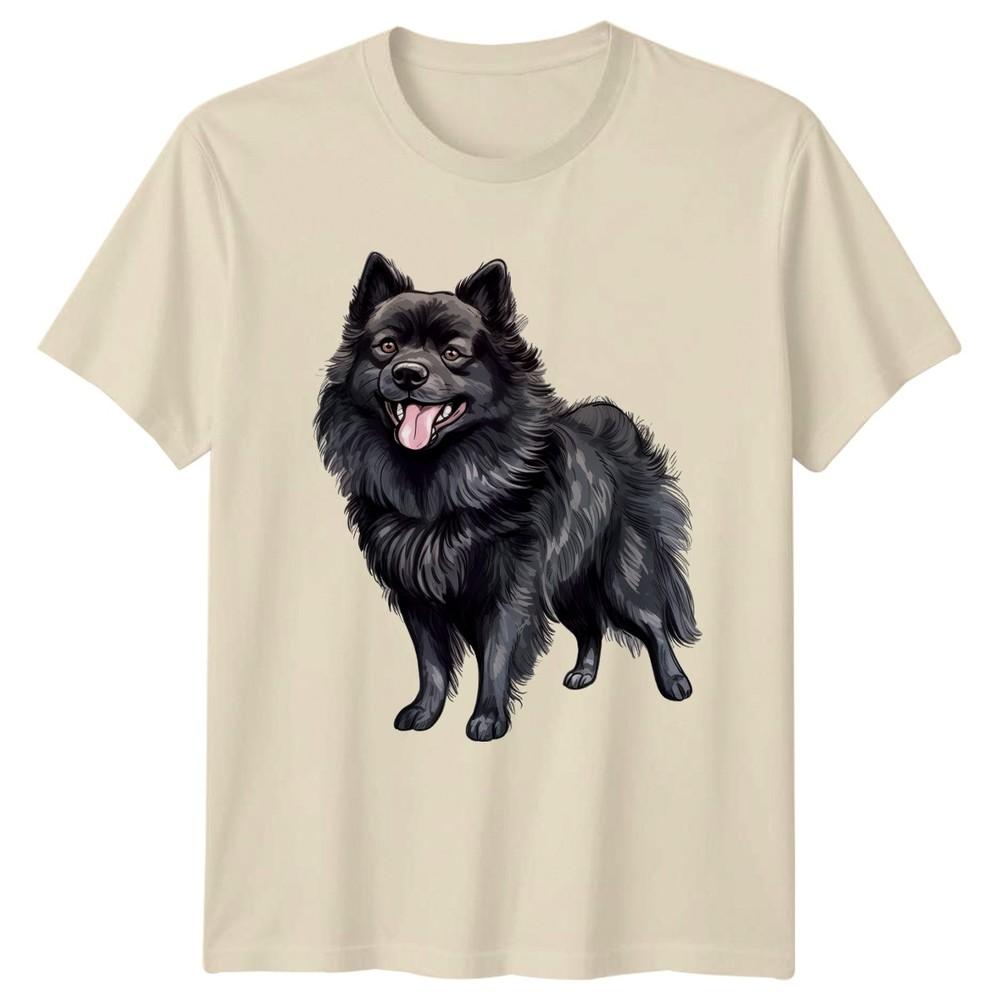 Cane Schipperke Animali Unisexs T-shirt Unisexs Grafica Unisex Tee
