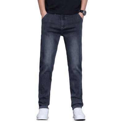 Summer Thin Men's Jeans Small Straight Slim Trousers New Versatile and Loose