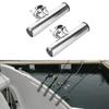 2pcs Stainless Steel Fishing Rod Holder for Tournament Style Clamp for 1‑1 4into 2in Rail Mount