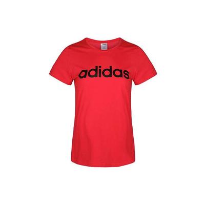 W D2M Lo Tee Training Logo Print Vintage Round Neck Short Sleeve T-Shirt Women Tops Bright-Pink Fluorescent DU2083