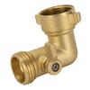 Brass Angle Valve Connector With Switch For Garden Hose Irrigation Quick Coupling Fitting Garden Watering Systems Leak Proof