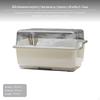 2Tier Large Capacity Bowl & Utensil Storage Box with Lid, Kitchen Draining Rack Small Tea White