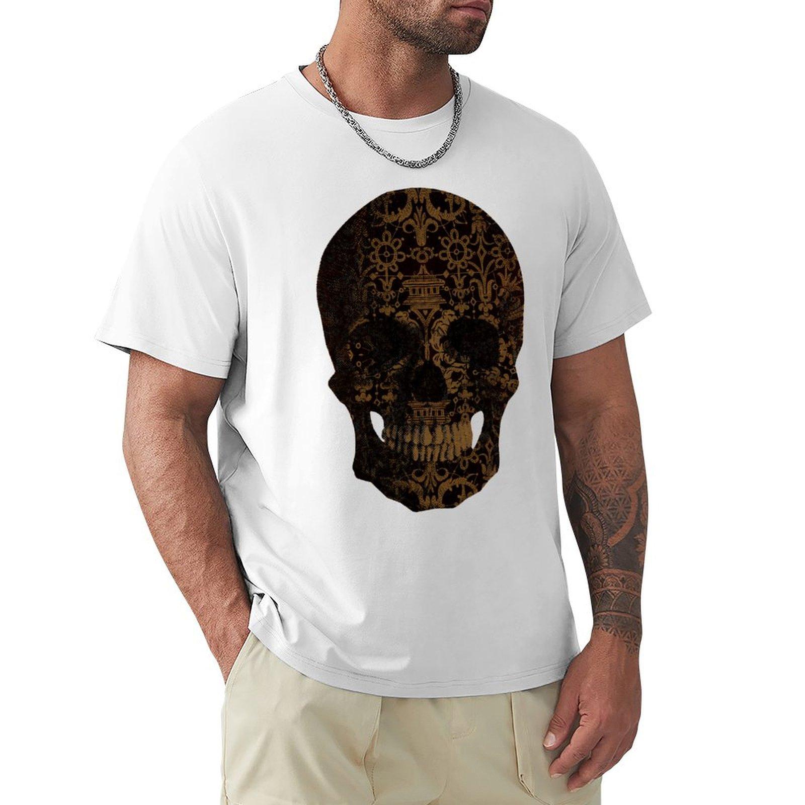 Lace V40 Skull TShirt custom t shirt customs design your own men tshirt S