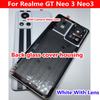 TOP Quality Back Cover For Realme GT Neo 3 Neo3 Battery Cover Glass Panel Rear  Housing Case Phone Lid Replacement