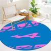 Alpine F1 Round Area Rug,Carpet Rug for Living Room Bedroom Sofa Playroom Decor,Non-slip Floor Mat