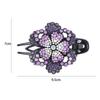 Mädchen Weiblicher Kopfschmuck Haaraccessoires Pferdeschwanzhalter Blume Entenschnabelspange Strass Haarspange