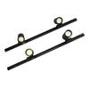 Track Lighting Kit Black Shell 85V?265V Wide Voltage LED 30W 4 Lights 6000K White Angle Adjustable
