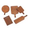 10pcs/lot Mini Wooden Cutting Board, Dollhouse Cutting Board Handle Wood Paddle for Scene Setting of Dollhouse Kitchen