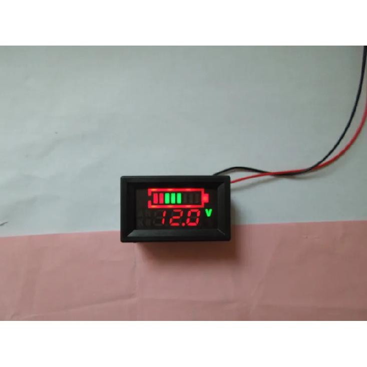 YB27VE DC 6-120V Voltage and Electricity Dual Meters Tester Battery Power Display Voltage Meter Digital Power Electric Car Volt