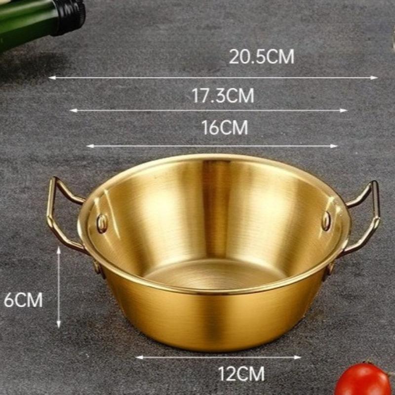 Ciotola per Noodles in Acciaio Inossidabile - Ciotole Giapponesi per Ramen/Coreane per Banchan con Manici Multimisura Ciotole per Zuppe e Insalate per Pho, Cereali e Meal Prep