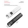 LED Nail Flash Cure Lamp Rechargeable Portable Mini Nail Dryer Fast Curing for Women Gel Polish Home DIY Salon Manicure