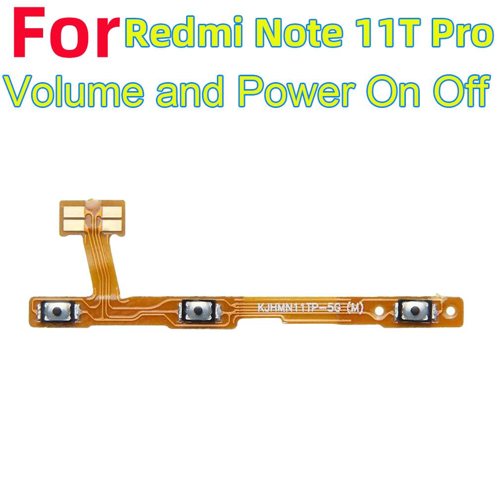 Power ON OFF Mute Switch Control Key Volume Button Flex Cable for Xiaomi Redmi Note 11T Pro Power On Off Volume