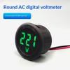 DC 4-100V Mini Voltage Meter Round LED Digital Display Voltmeter Tester for Car Motorcycle Truck RV 12V 24V Applicable