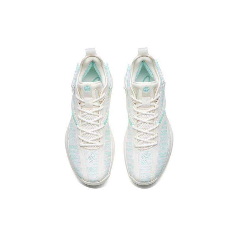 Anta GH3 Men Low Top Basketball Shoes White Green 112231103-5