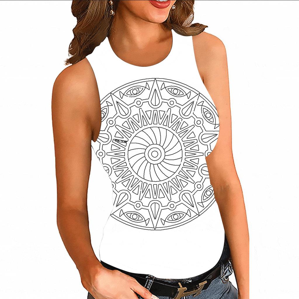 MANDALA SWAROVSKI NAOS SLEEVELESS TOP