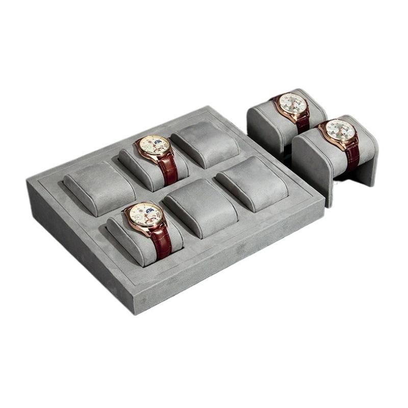 Combination Jewelry Displays Tray Watches Bracelet Organizer Pallet Counter Watch Jewellery Display Salver Live Pictures Props
