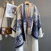 Women Design Floral Wrap New Lady Fashion Winter Cashmere Scarf Pashmina Female Thick Blanket Soft Bufanda Warmth Shawl Kerchief