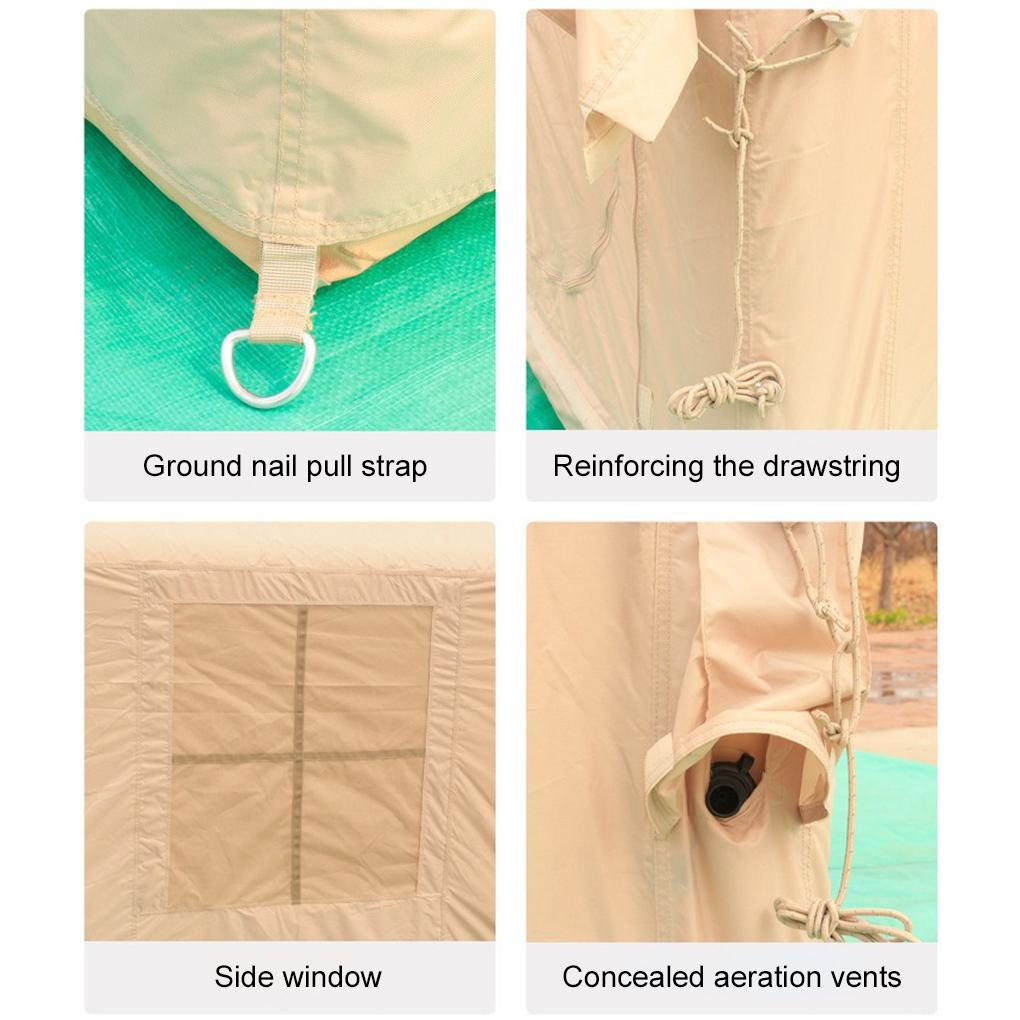 1pcs Inflatable Tent for Camping 6-8 Person Ultra-Quick Setup Blow Up Tent, 129.17 Square Feets 4 Season Inflatable Tent