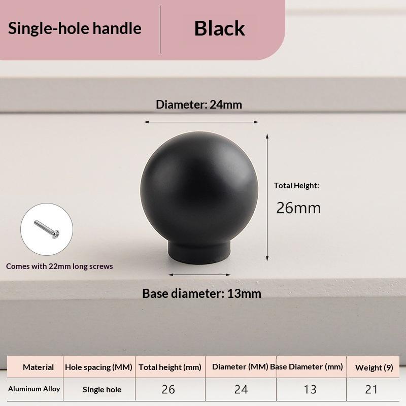 1PC Colorful Semi-Circular Kitchen Cabinet Wardrobe Door Drawer Knob Cream Style Children's Room Handle Pairing