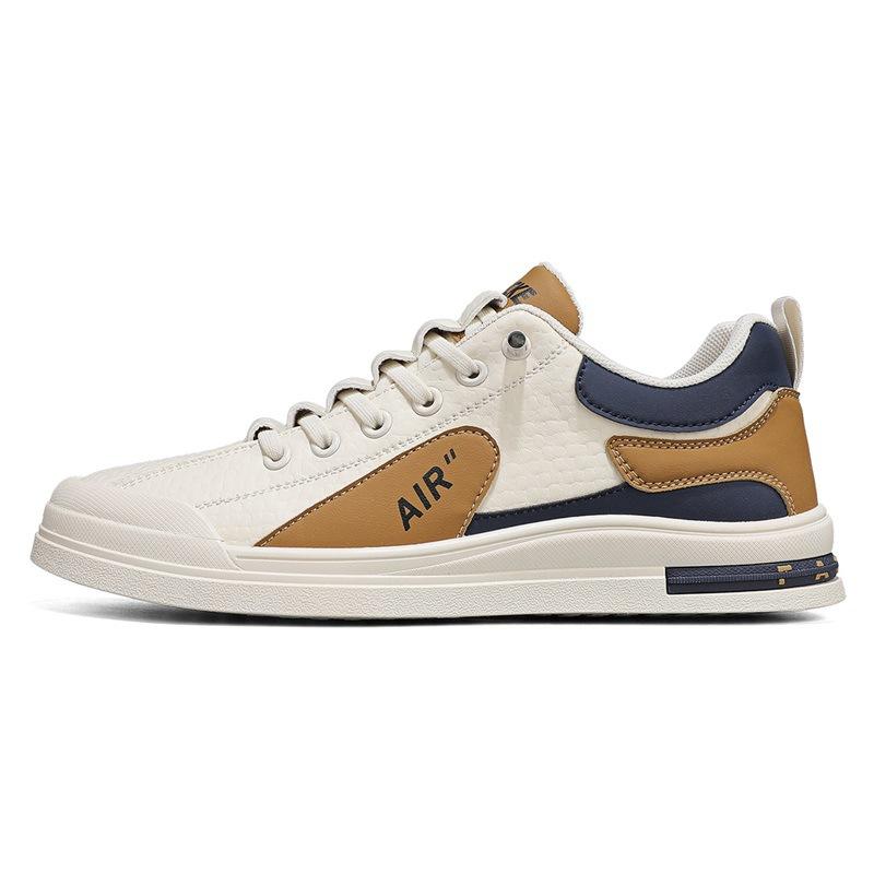 Men's shoes four seasons new low-top foot cover Korean version light contrasting color board shoes youth sports and leisure shoes flat-soled trend