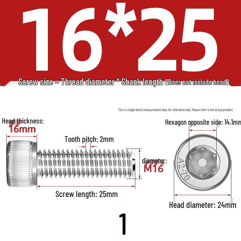 304 Stainless Steel Hex Socket Cap Screw with Extended Thread