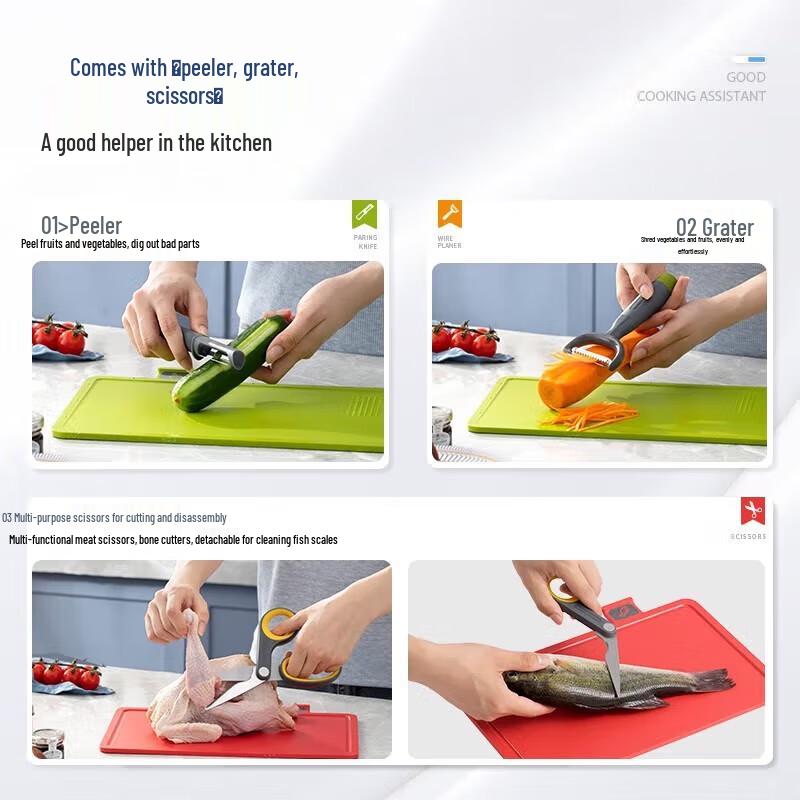 Morphy Richards UV Sterilizing Chopping Board & Knife Set CN plug (adapter included)