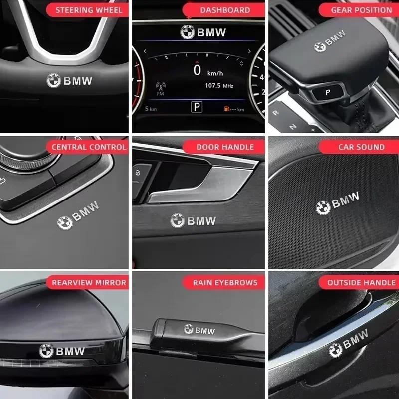 

Metal Car Interior Dekoration Stickers Badges For BMW M Power Performance M3 M5 X1 X3 X5 E30 E36 E39 E46 E87 E91 E90 E60 E82 2pc