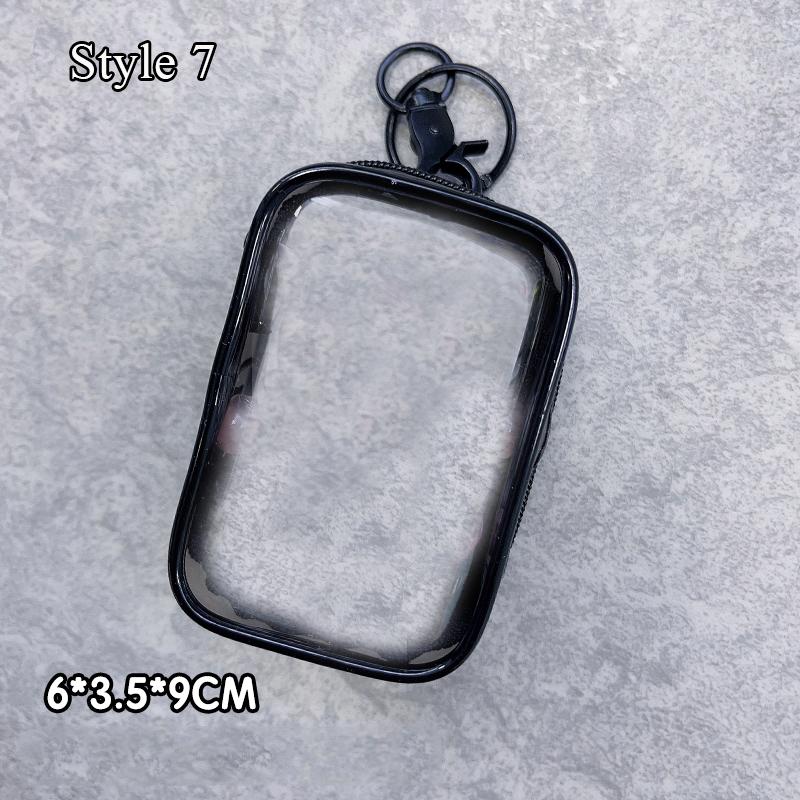 Jewelry Organizer Transparent Storage Box Pouch Mystery Box Plastic Box Cute Doll Bag Organization with Keychain Dustproof Case