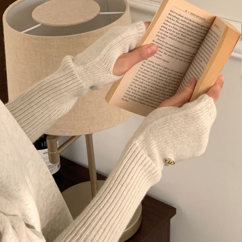 38comeoncommon Cashmere Hand Warmer (Melange Cream)