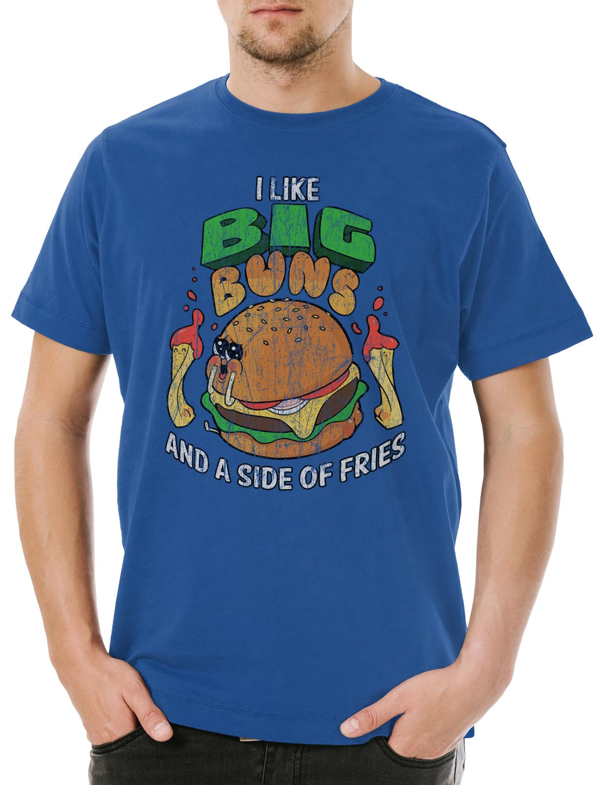 I Like Big Buns Men s T-Shirt Mens Womens Tees Top Grilling Barbecue Grill Chef Master Burger BBQ S