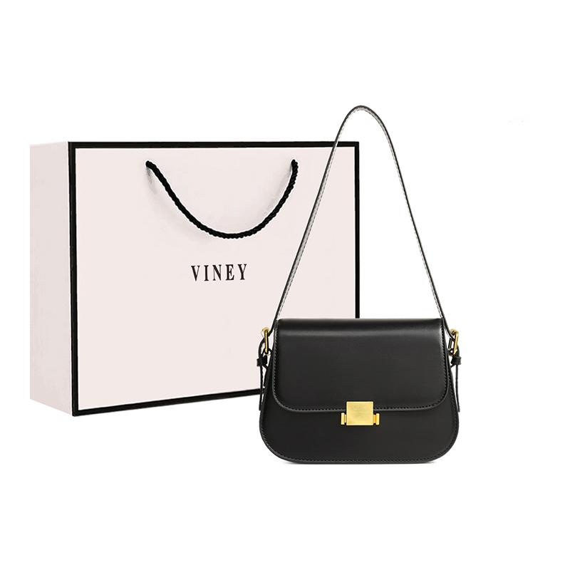 VINEY Cow Leather Crossbody Bag, Shoulder Bag Small Women's Multicolor 5946