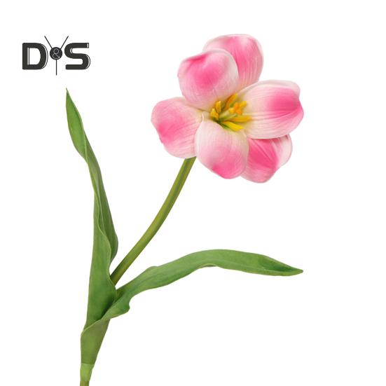 Simulated Tulips Bouquet Realistic Fake Flowers Home Decor Artificial Tulip Arrangement with Bendable Stems