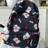 Schoolbag female junior high school student cartoon printed backpack female 1011 new college style schoolbag primary school student class backpack