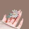 1Pc Exquisite Daisy Sunflower Brooch Fashion Personality Pop Pin Inlaid Zircon Jewelry Accessories Party Banquet Daily Gift