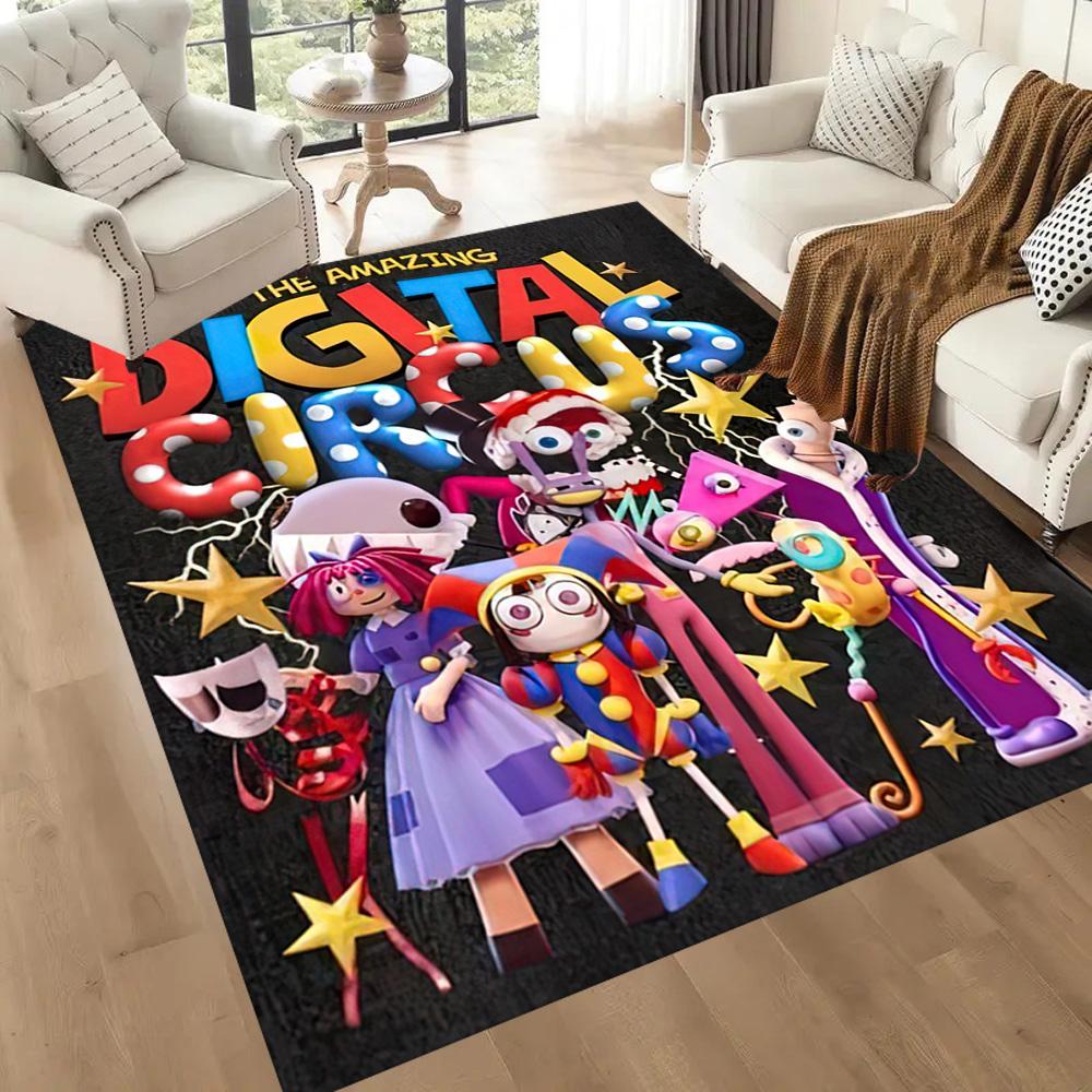 Digital Circus Carpet Suitable For Balcony Kitchen Playrooms Outdoor Antislip Carpet Decorate Offices Luxury Gift For Birthday Christmas Wedding