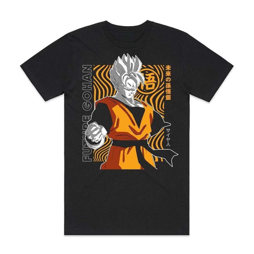 T-shirt Dragon Ball Future Gohan Anime Giapponese Tee AS Colour Uomo e donna stessa alta qualità cotone puro streetwear