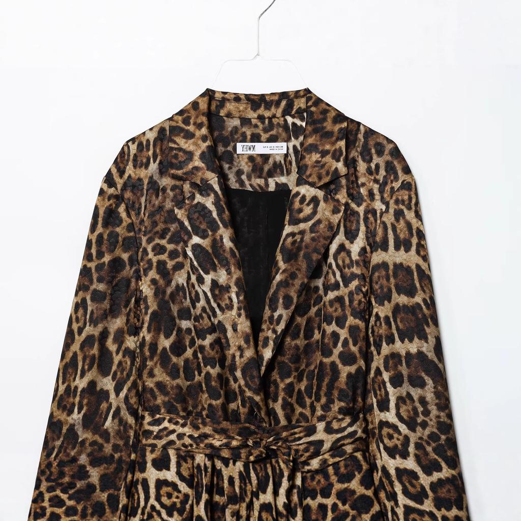 European and American style, French style, women's clothing animal pattern printing jacquard set 8640156 8657156