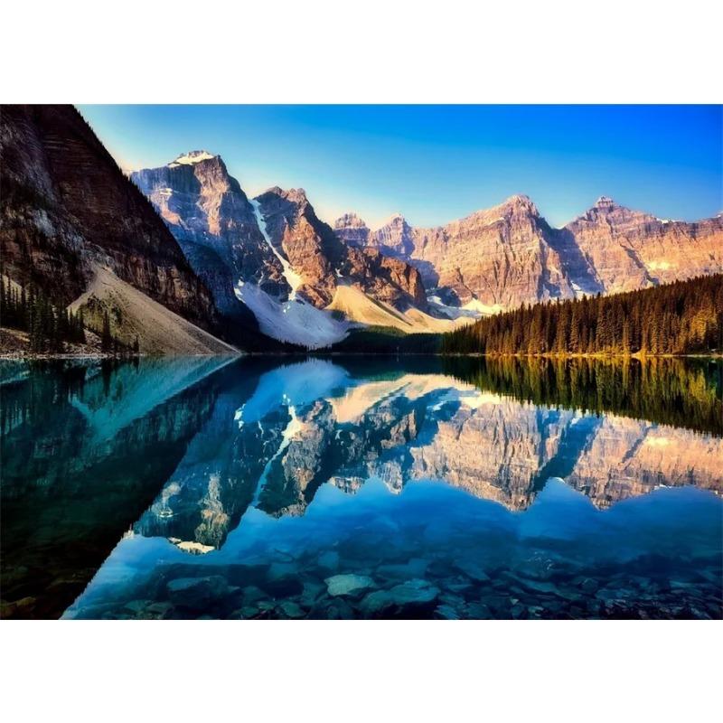 Modern Beautiful Nature Landsscape Canvas Painting Forest Mountain Lake Aurora Mural Prints Poster for Living Room Home Decor